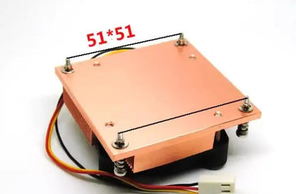 PGA946 PGA947 PGA988 PGA989 mobile i3 i5 CPU cooler FAN thickness 23mm hole spacing 51mm 1U Box