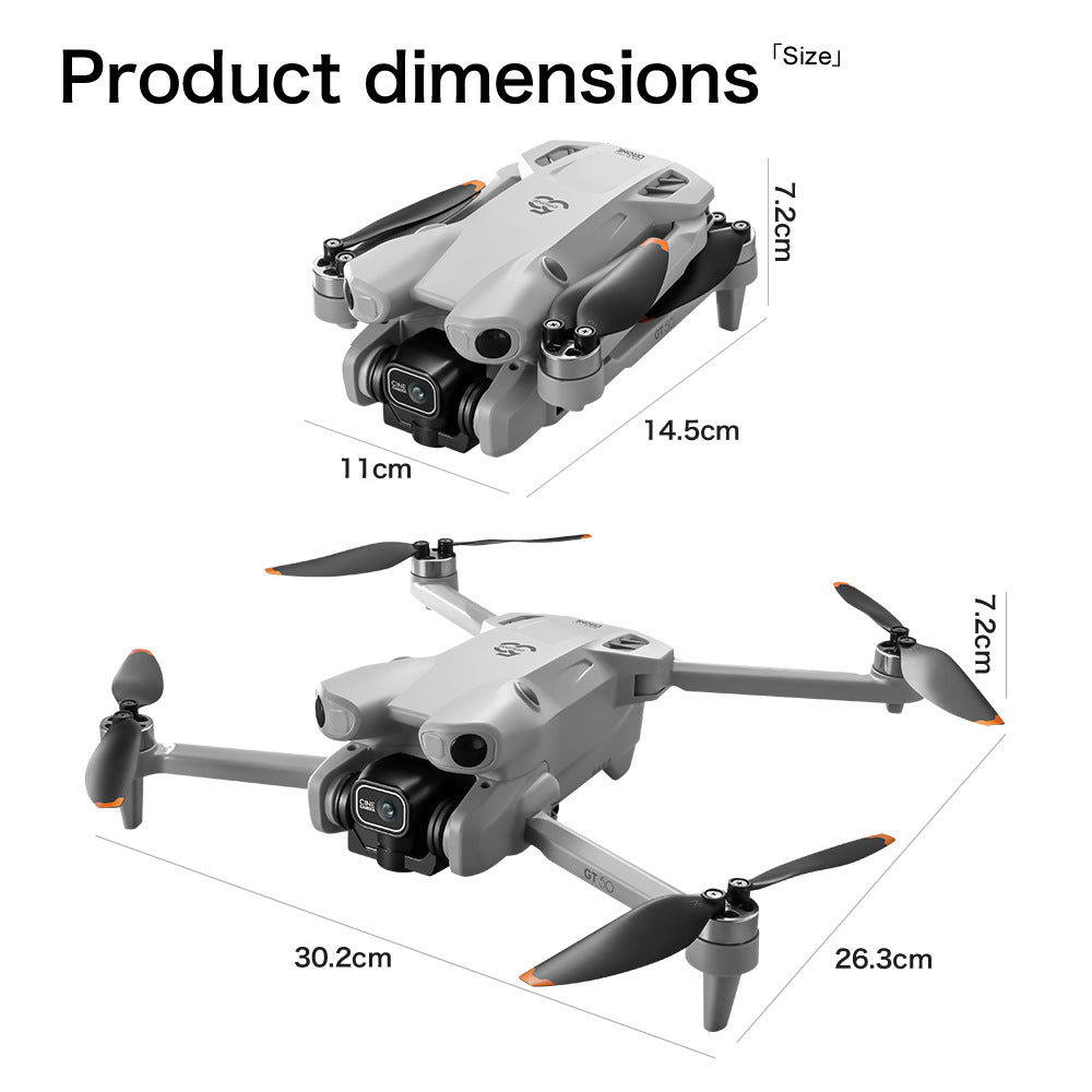 Cross-Border GT50Drone remote control with screen HD aerial photography brushless obstacle avoidance quadcopter toy airplane dron