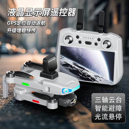 Cross-Border AE3Drone remote control with screen brushless GPS Three-axis gimbal Obstacle Avoidance Drone Remote Control Aircraft