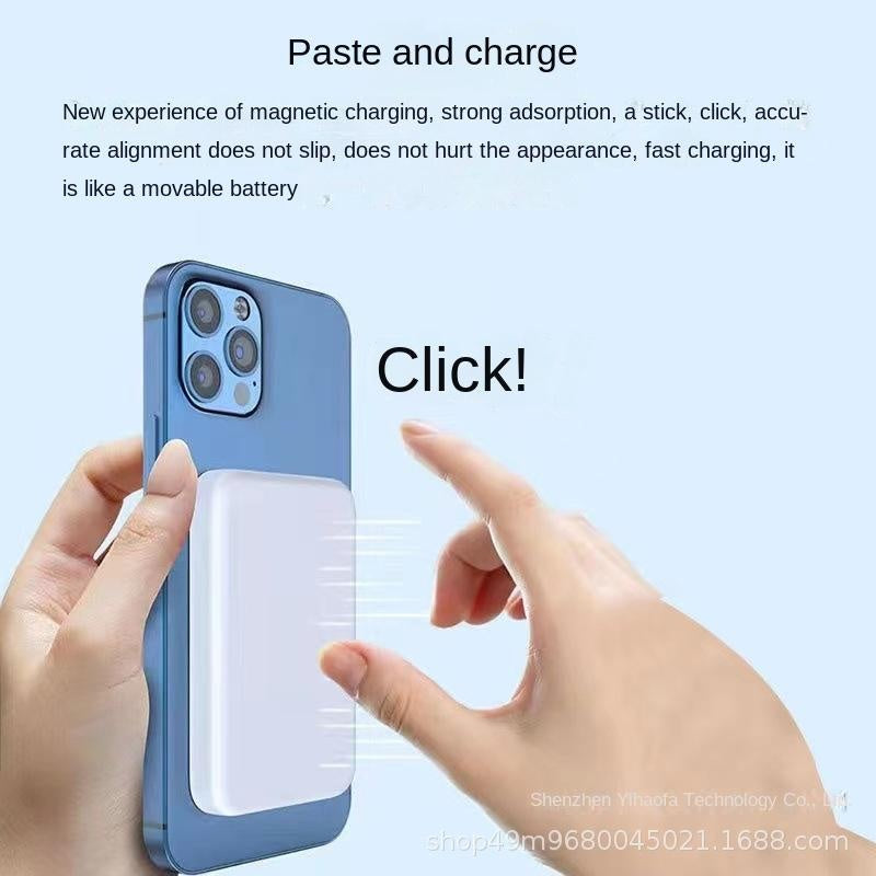 Magsafe Magnetic Wireless Power Bank 10000mAh Compact Portable Gift Mobile Power Supply Printed