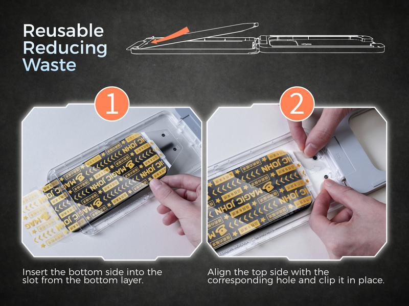 New MAGIC JOHN Premium Upgraded Privacy Screen Protector Dustproof Bubble-Free Ultra-Clear for iPhone & Samsung