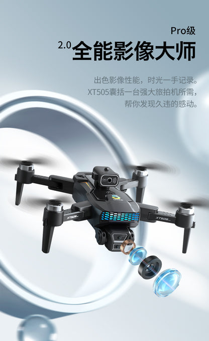 Cross-Border XT505Uav GPS Positioning Brushless Motor HD Dual Camera Aerial Photography Obstacle Avoidance Remote Control Aircraft Drone
