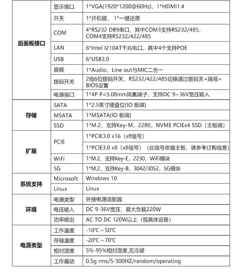 Industrial Control G37-L6E2 Dual PCIE Embedded Industrial Computer 6 Network 4 Serial Small Vision Industrial Computer Host