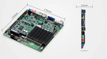 J3160 Mini-ITX Motherboard Celeron Intel CPU IPC SBC Embedded Fanless Ultra-thin Mainboard with 6*COM LAN LPT PS/2 DC-12V DDR3