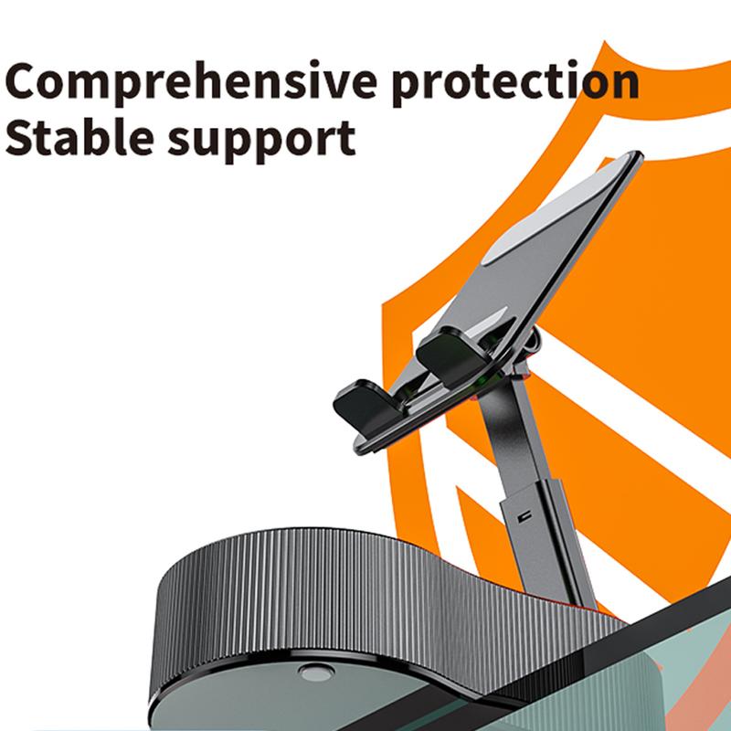 Wireless Audio Bluetooth Speaker 5in1 Phone Holder Emergency Rechargeable withColorful Ambient Light 300° Foldable for Tablet iPhone Android, Gifts for Men Women ，Black