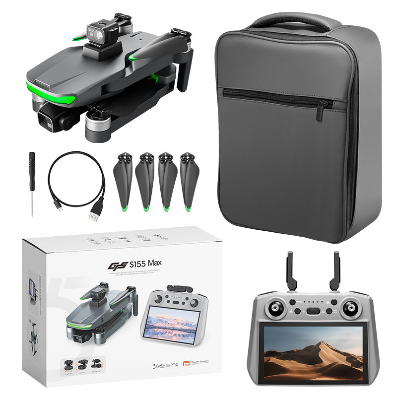 Cross-Border S155Relay Brushless Drone Laser Obstacle Avoidance Three-axis Anti-shake Gimbal GPS Return to Position Drone