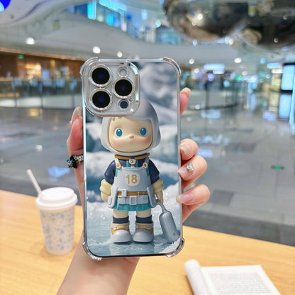 Glossy Oil Suitable for iPhone 17 Pro Max Phone Case 16P 15 12 14 13 11 Four-corner Anti-drop Electroplated Cross-border Outdoor