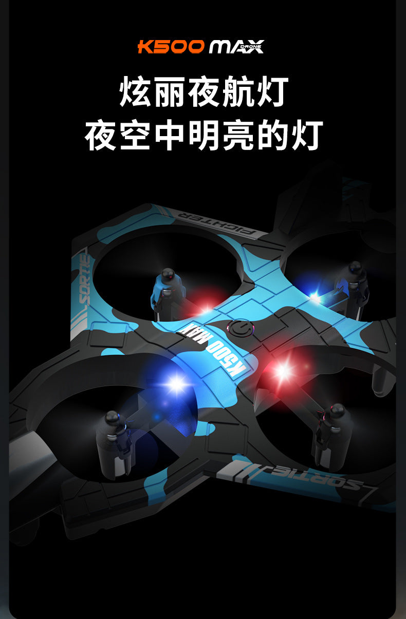 Cross-Border K500Max Fighter Four-Channel Suspension Four-Axis Drone Altitude Hold Roll Stunt Lighting Aircraft Low Price