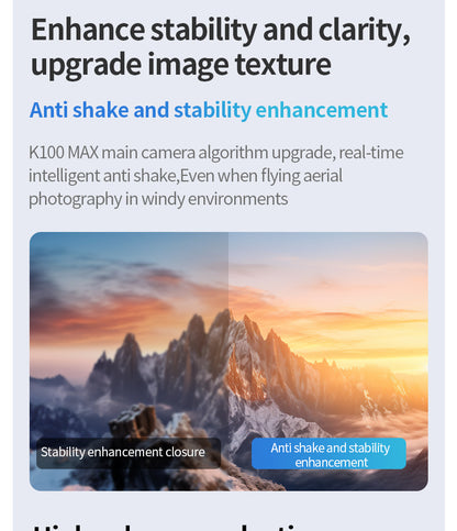 Cross-Border K100MINI Drone with Screen Remote Control Optical Flow Hover Dual Camera Lens HD Aerial Photography Remote Control Aircraft