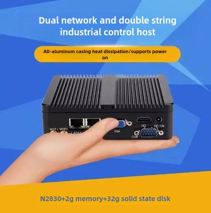 J1900 J1800 N2830 N2920 Embedded Fanless Mini PC Fanless 2LAN Gigabit NICs MINI Computer PfSense Server Firewall with 2xCOM