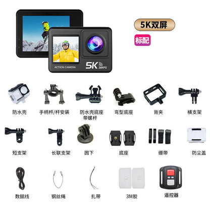 5k Sport Action Cam Camera Cross-border new sports camera anti-shake waterproof camera customization
