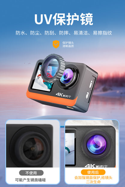 Cross-Border4k Action camera anti-shake HD touch wifi Ultra-long battery life outdoor shooting diving cycling recorder