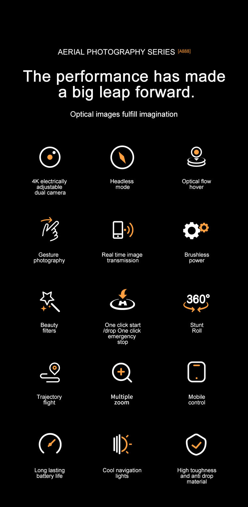 Cross-Border A888 PRO Drone HD Aerial Photography Long Endurance Quadcopter Remote Control Aircraft Air 3Drone