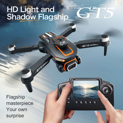 Cross-Border GT5MAX Drone with screen control, optical flow positioning, quadcopter with brushless motor, remote control airplane toy